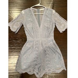 Dusty blue romper Socialite brand